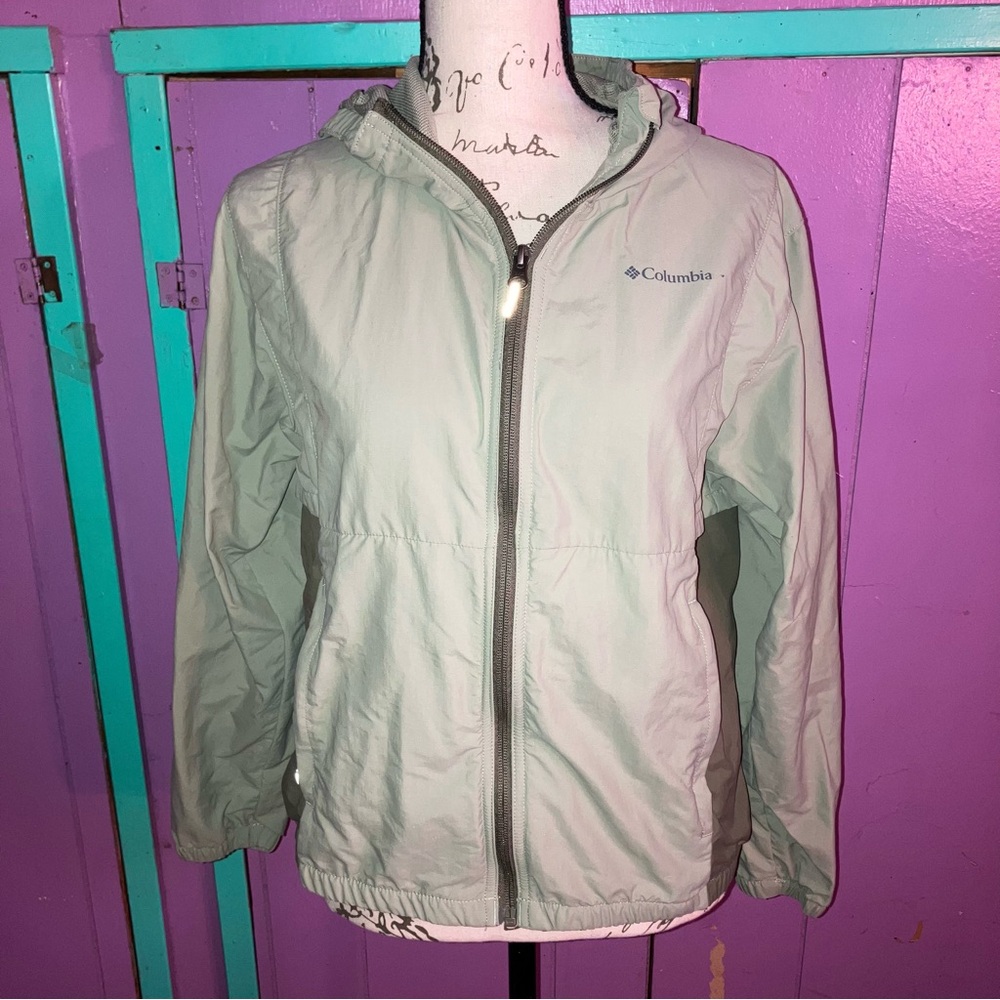 Columbia Kids Light Gray Raincoat